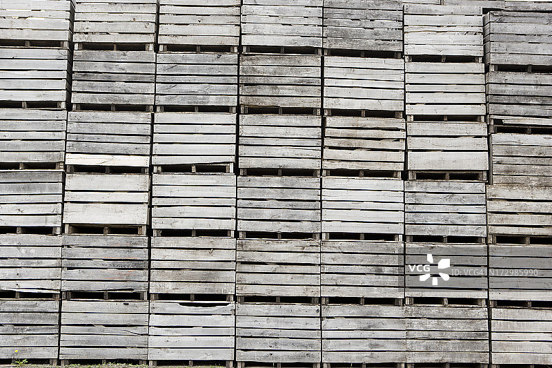 木制运输板条箱图片素材