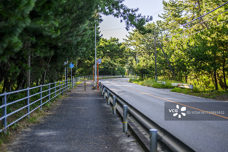 日本九州乡村道路图片素材