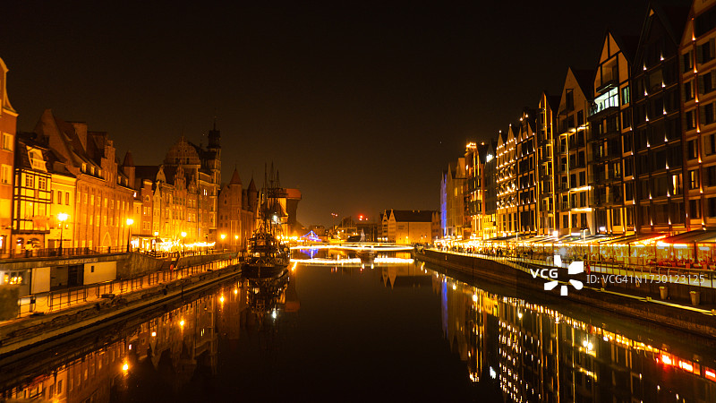 夜景：灯火辉煌的城市图片素材