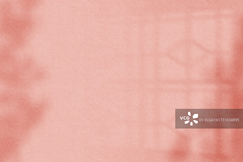 模糊的花朵阴影墙，粉色背景图片素材