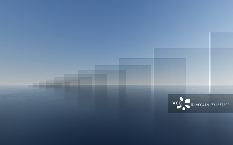 3D渲染建筑背景图片素材