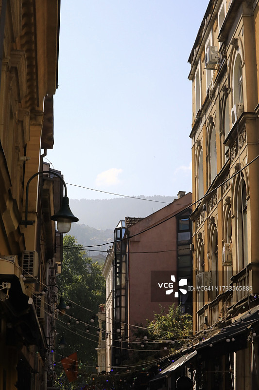 萨拉热窝城市小巷图片素材