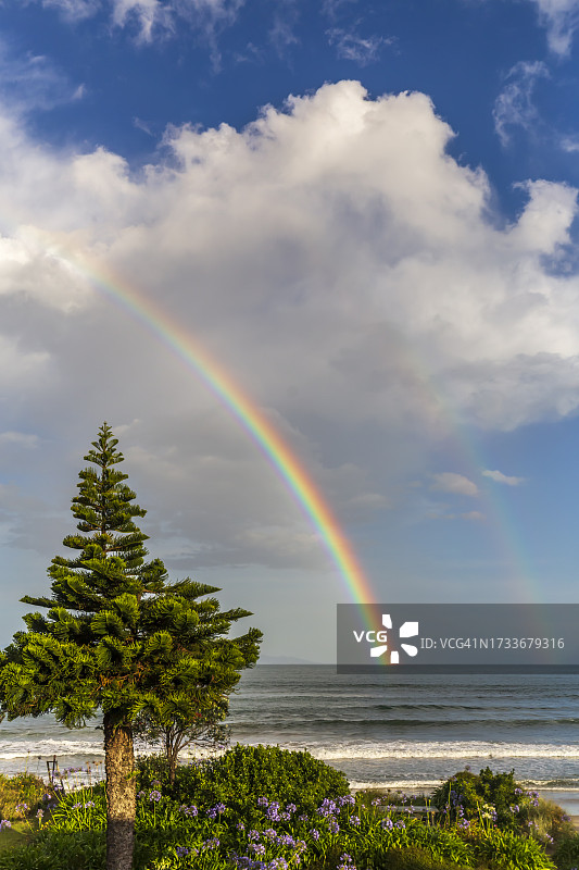 海面彩虹景观图片素材