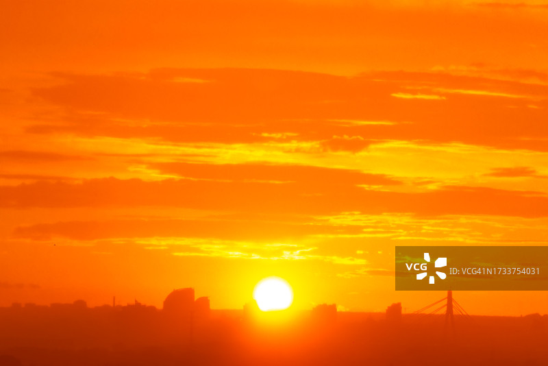 日落时壮观的天空景色图片素材