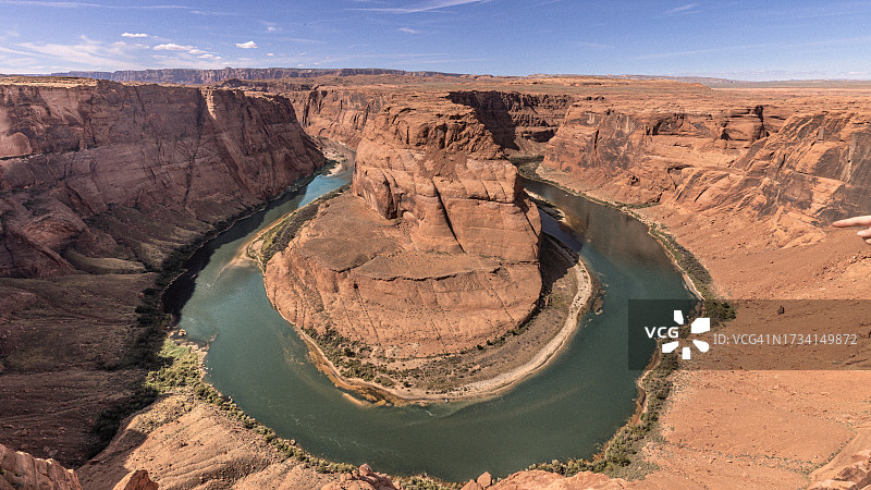 美国阿肯色州马蹄湾的高角度视图图片素材