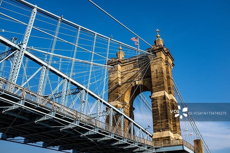 悬索桥缆索图片素材