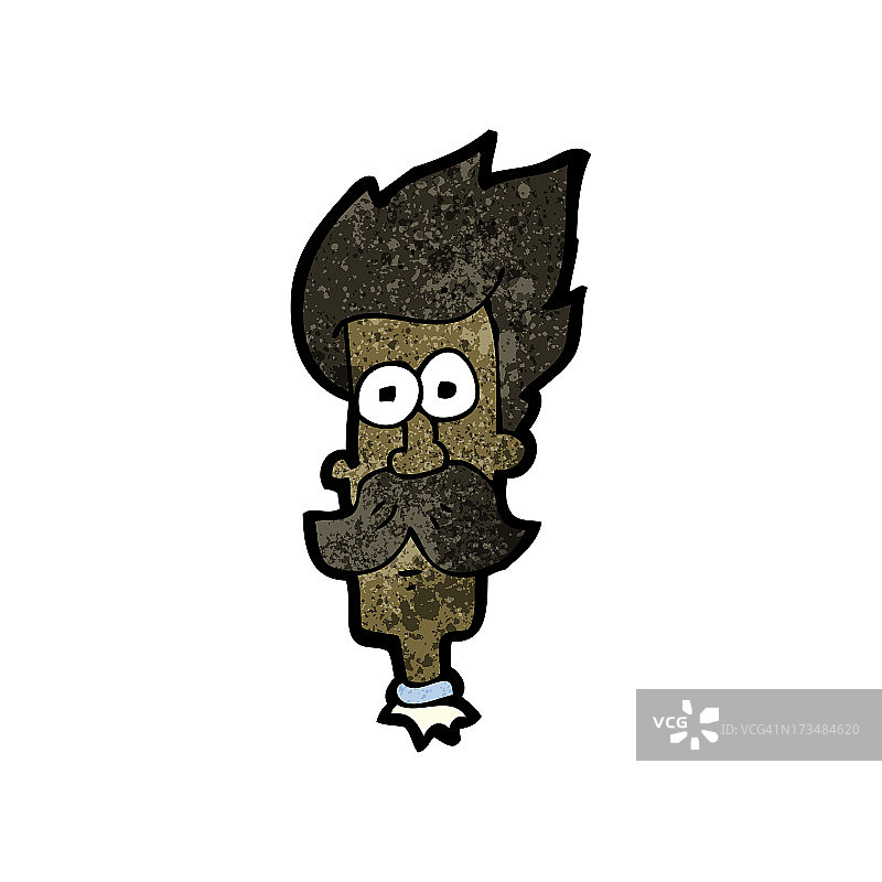 卡通胡子男人图片素材