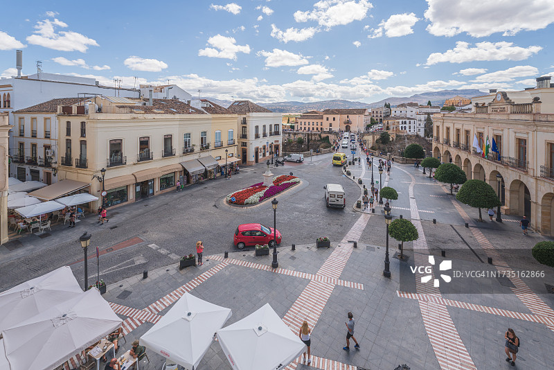 西班牙龙达西班牙广场的景观图片素材