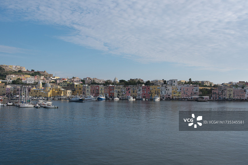 意大利普罗奇达海滨建筑景观图片素材