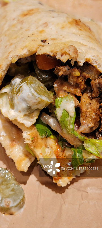 墨西哥风味蔬菜卷图片素材