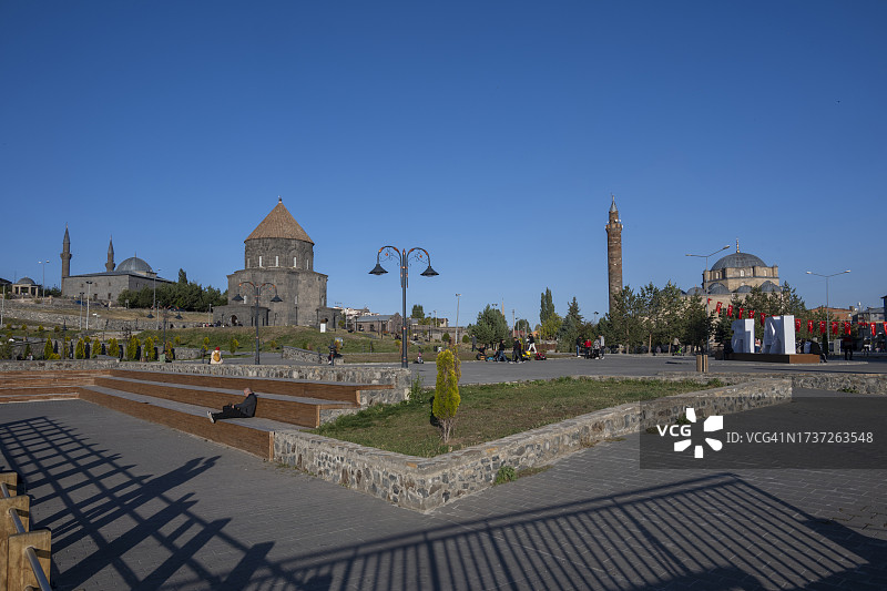 孔贝特清真寺，卡尔斯十二使徒教堂，土耳其东安纳托利亚图片素材