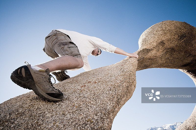 攀岩者图片素材