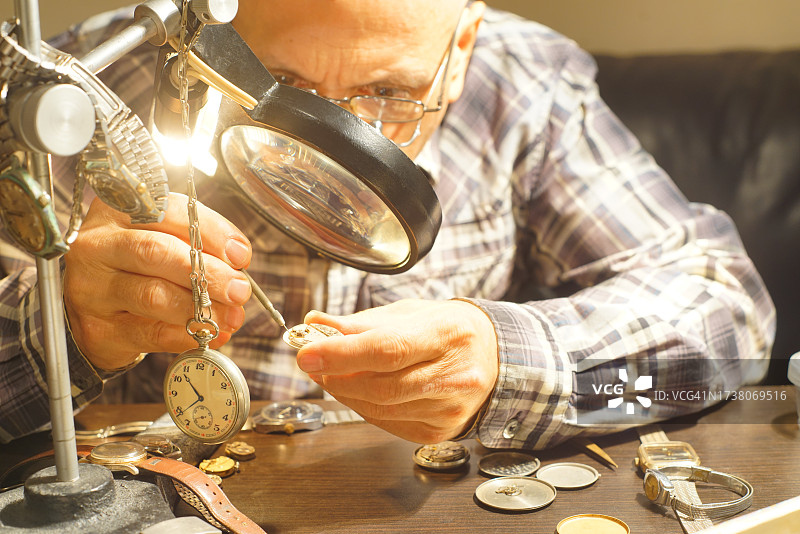 钟表匠图片素材