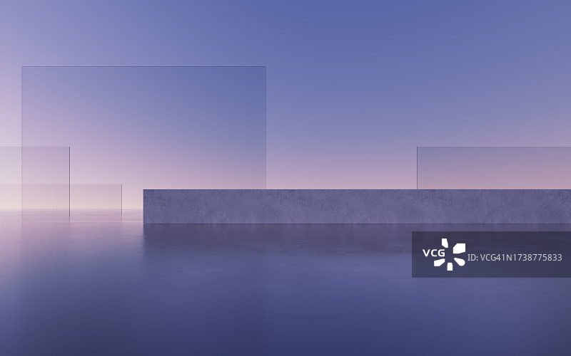 3D渲染建筑背景图片素材