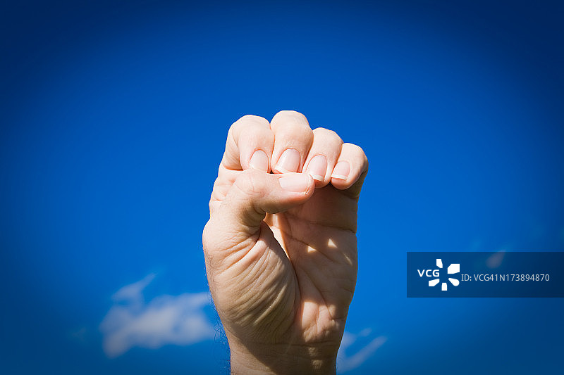 手语字母E图片素材