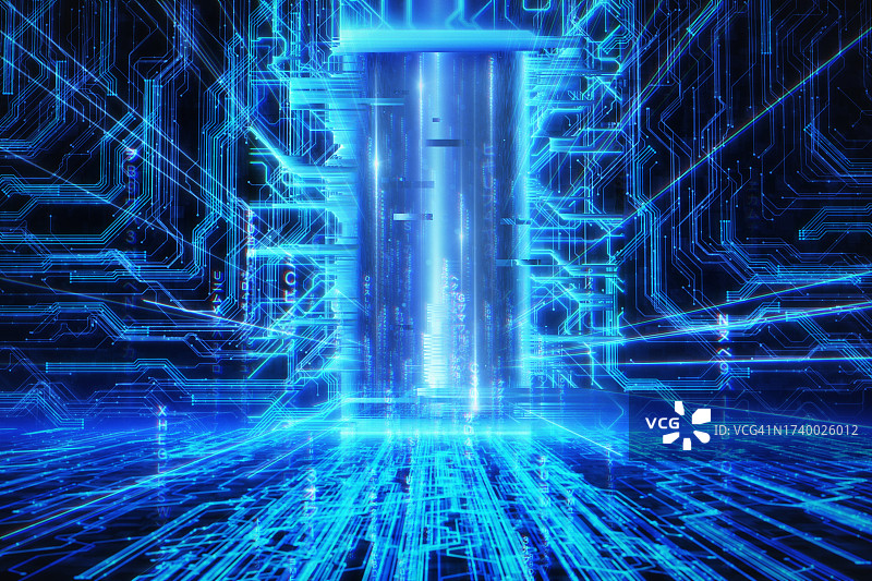 科技网络之门图片素材