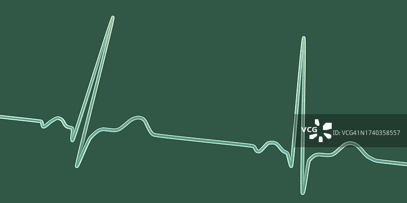 健康心跳节律插画图片素材