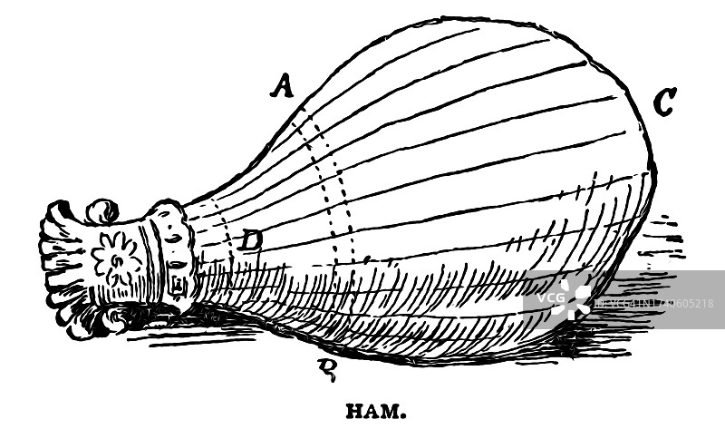 古版画：腌牛肉图片素材