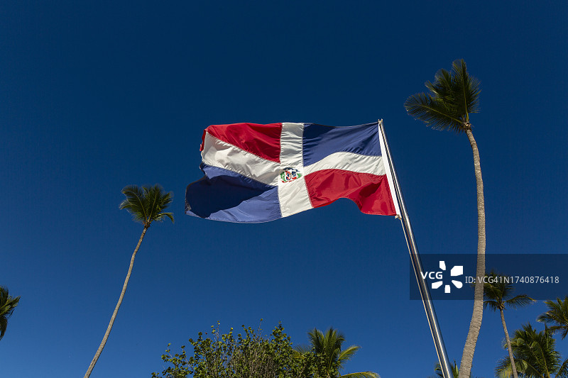 多米尼加共和国国旗图片素材