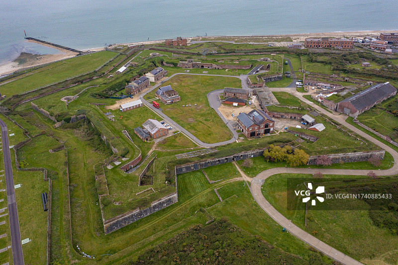 英国汉普郡朴茨茅斯坎伯兰堡图片素材