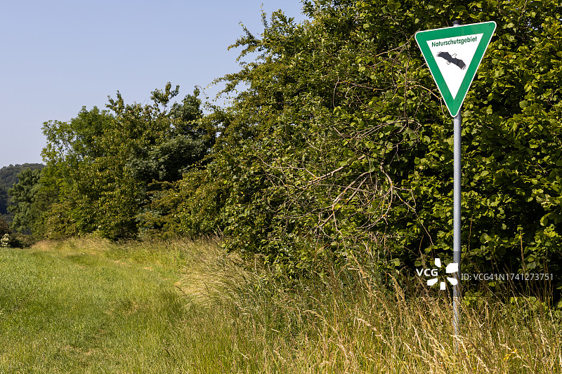 德国自然保护区路标图片素材