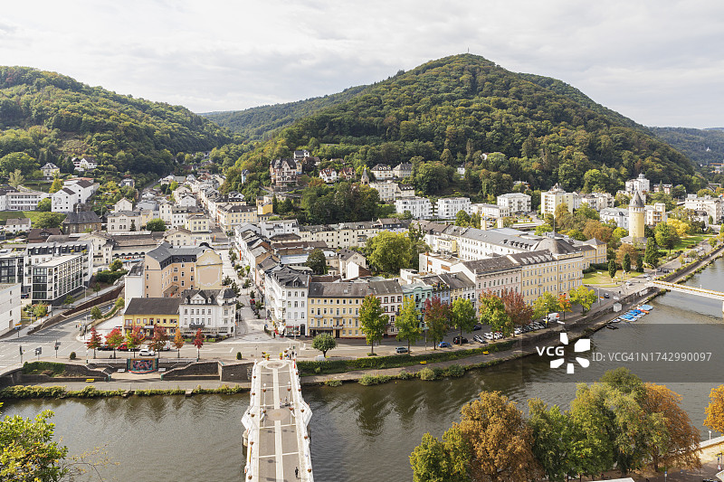 德国莱茵兰-普法尔茨州巴特埃姆斯温泉小镇风光图片素材