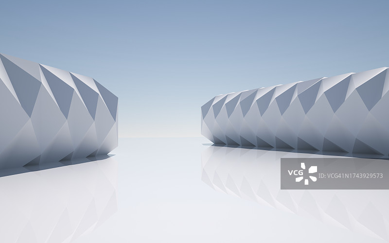 3D渲染建筑背景图片素材