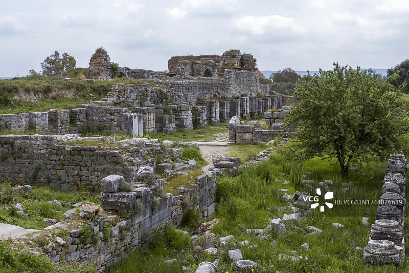 土耳其爱琴海地区米利都浮士蒂娜浴场遗址图片素材