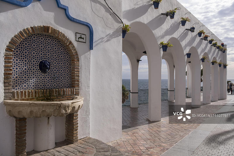 西班牙内尔哈欧洲阳台图片素材