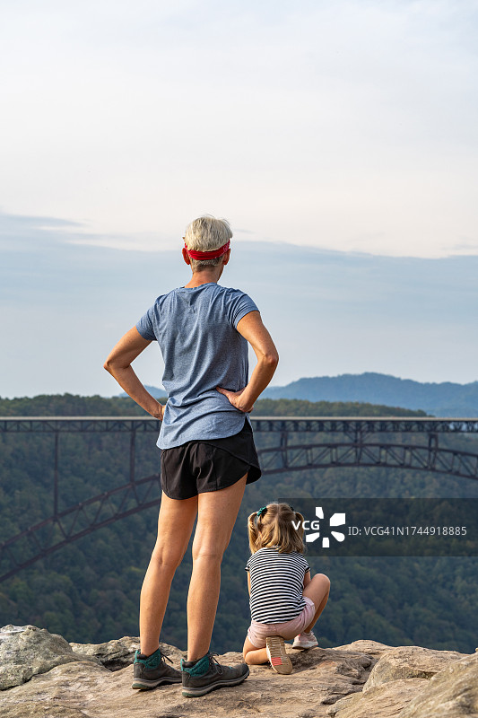 美国西弗吉尼亚州新河峡国家公园秋季景观图片素材