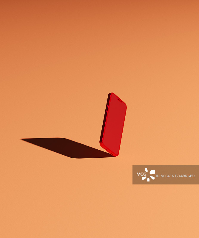 零重力下的智能手机图片素材