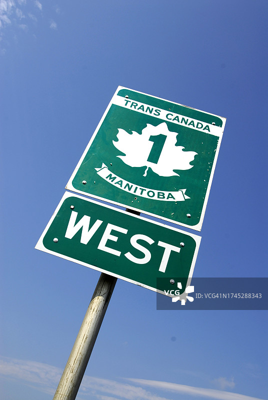 公路指示牌图片素材