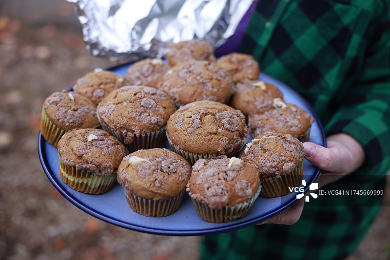 南瓜芝士蛋糕玛芬图片素材