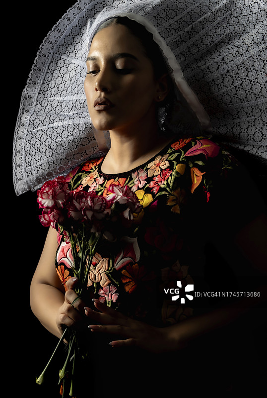 特瓦纳女人，墨西哥女人图片素材