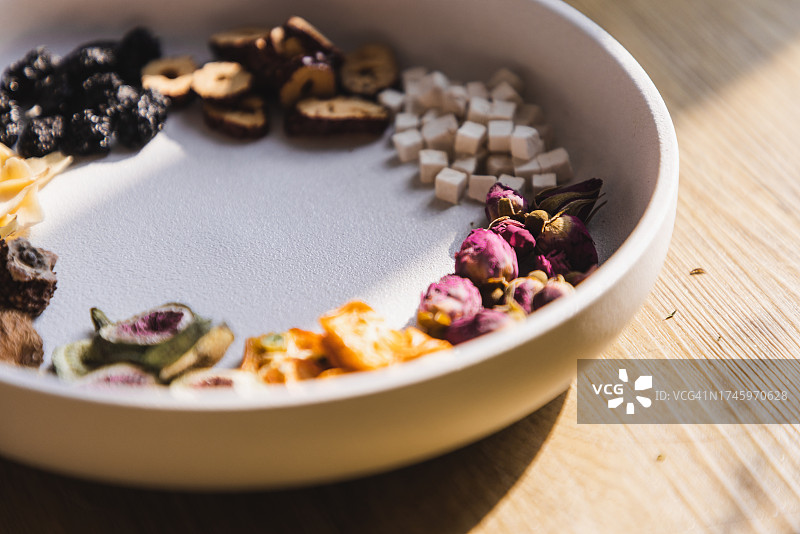 中药材拼盘图片素材