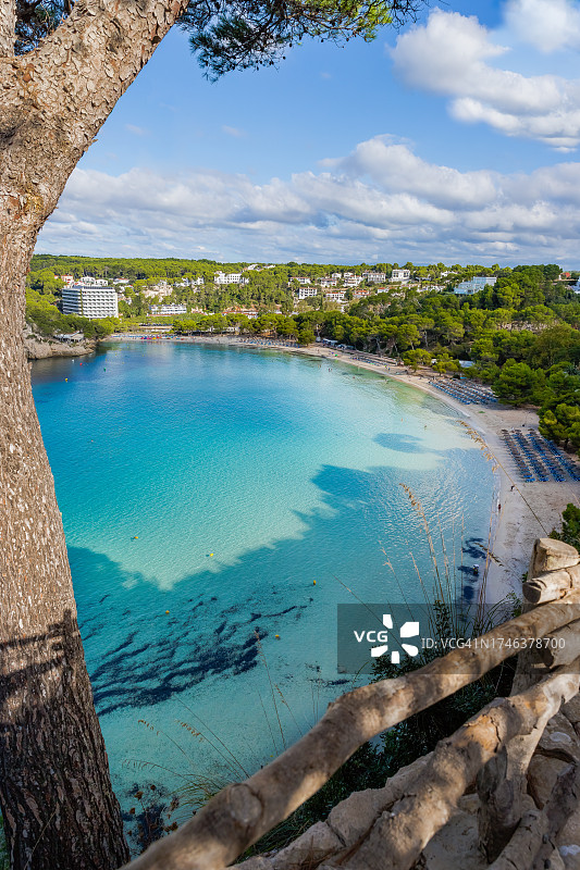 西班牙梅诺卡岛加尔达纳海滩图片素材