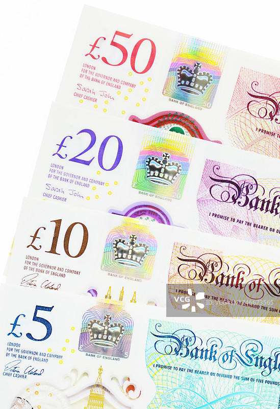 英镑纸币图片素材