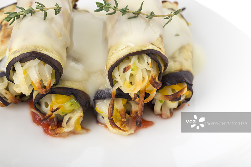 盘子里食物的特写图片素材