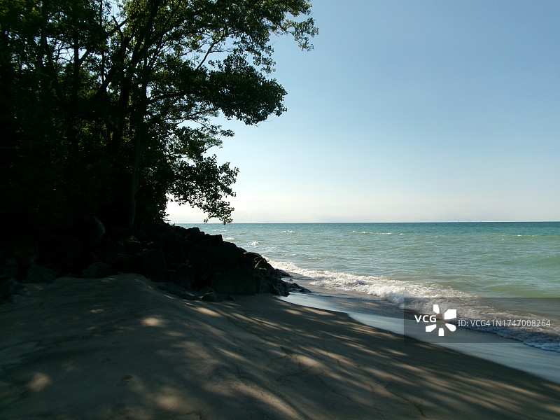 美国印第安纳州密歇根市的晴空海景图片素材