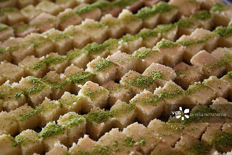 中东芝麻糕杏仁蛋糕图片素材