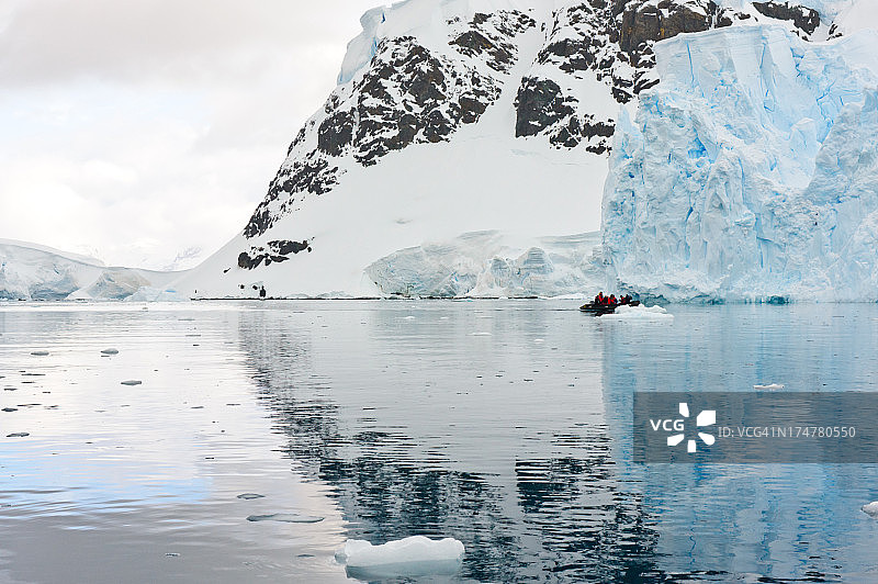 南极洲倒影图片素材