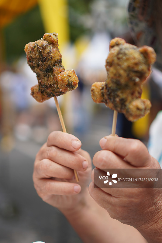 油炸韭菜小吃图片素材