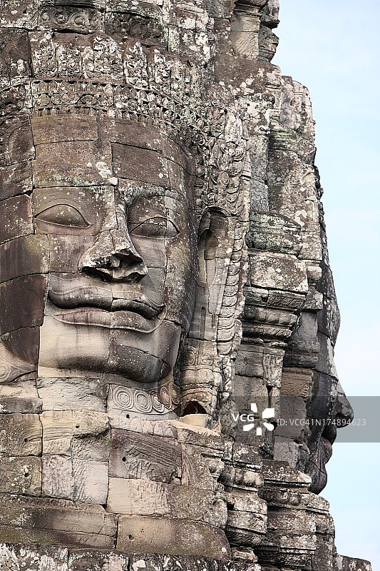 吴哥窟的佛面图片素材