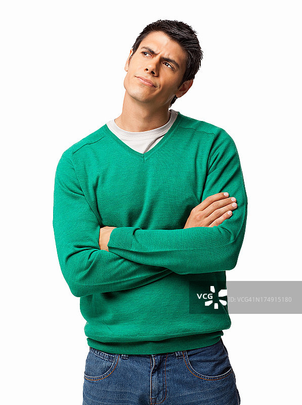 看向远方的年轻男人图片素材