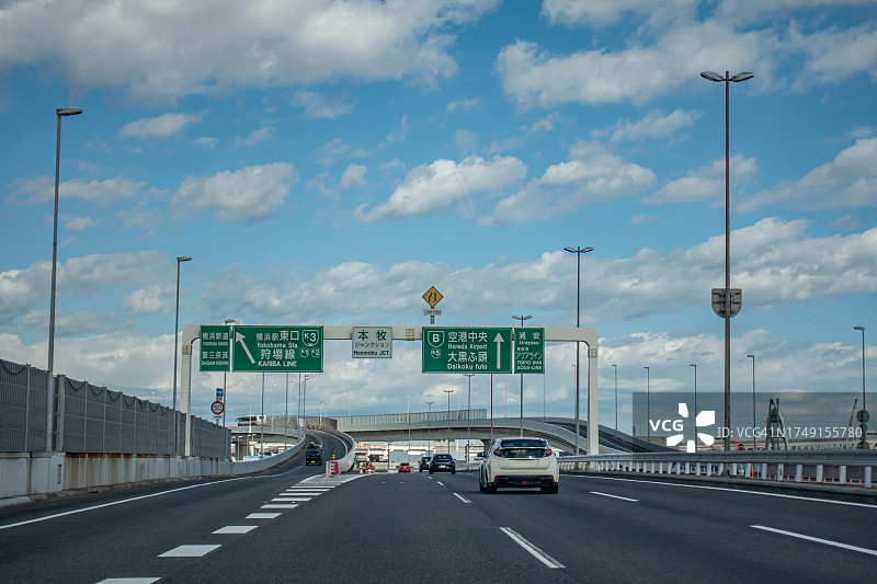 日本横滨城市高速公路图片素材