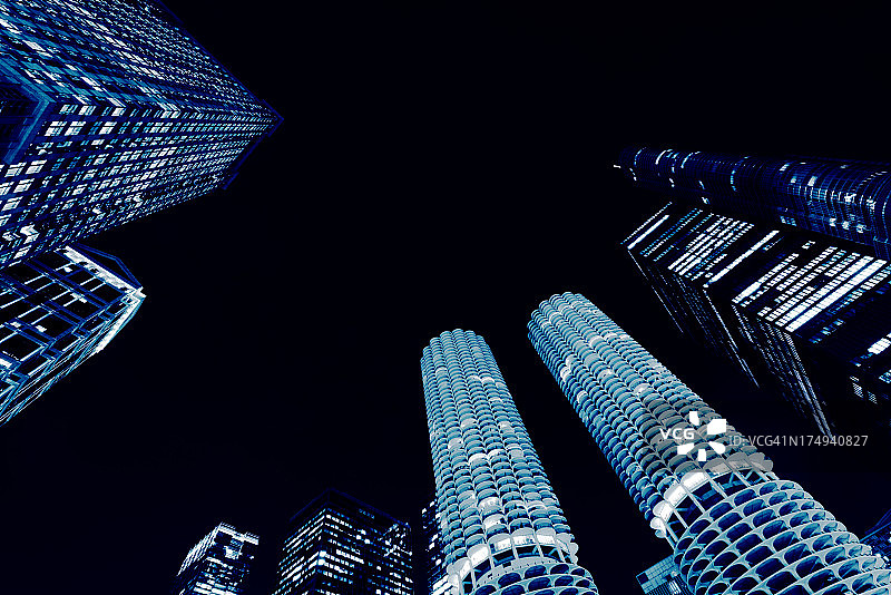 芝加哥天际线图片素材