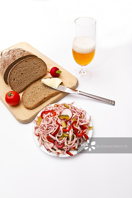 丰盛巴伐利亚风味小吃图片素材