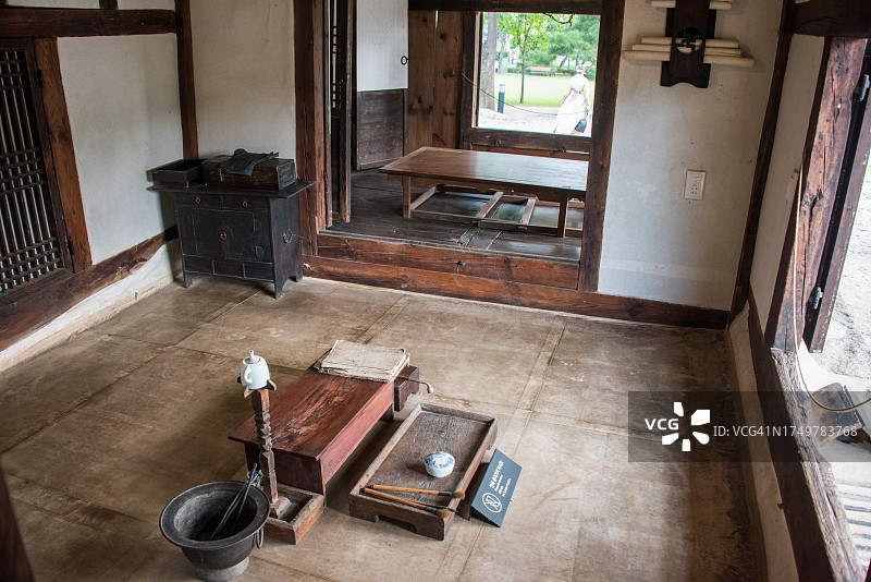 传统韩屋书房图片素材