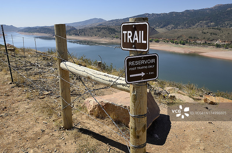 科林斯堡的马齿湖水库图片素材