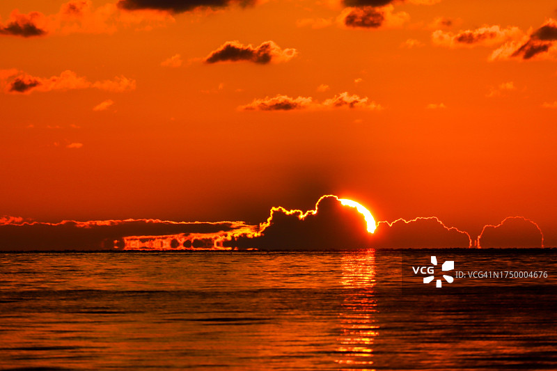 佛罗里达群岛伊斯拉莫拉达的日出图片素材